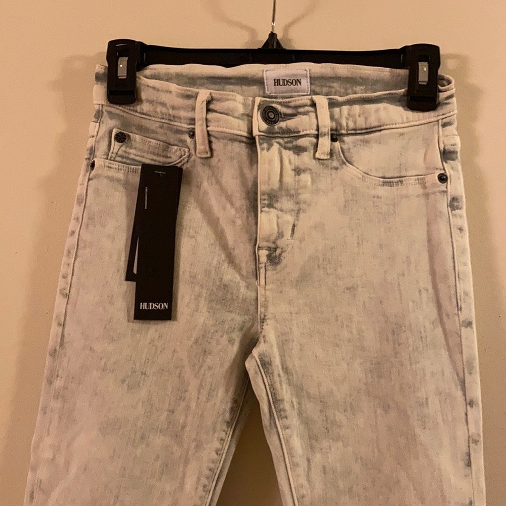Hudson Nico Mid Rise Super Skinny Jeans, Lets Roll